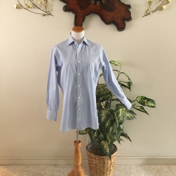 SEIZE OUR VINGT MENS PIN-STRIPPED BUTTON DOWN SHIRT/ SIZE 15/33 - Picture 6 of 10